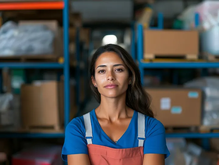Warehouse worker portrait